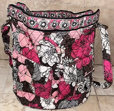 Vera Bradley Bag Quick Draw Crossbody Mocha Rouge Retired 2012 • $49.99