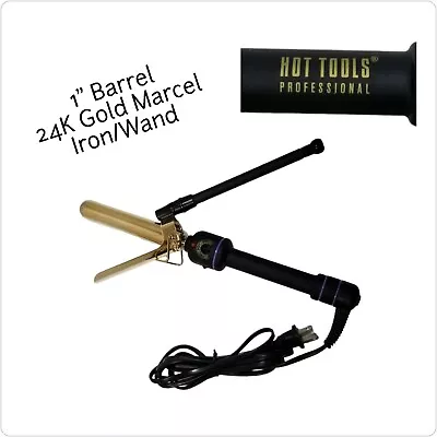 Hot Tools Professional 24K Gold Marcel Beauty Styling Hair 1  Curling Iron/Wand • $17.97