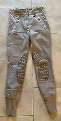 Equine Couture Ladies Tynsley Knee Patch Breeches Safari Tan Size 24 • $21