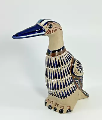 Tonala Art Pottery Hand Painted Bird Signed Mexico Mateos • $28.99