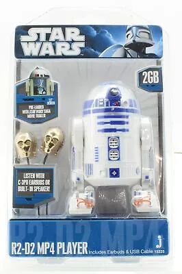 Star Wars - LFL R2-D2 2GB MP4 Player Includes C-3PO Earbuds & USB Cable - 2011 • $64.99