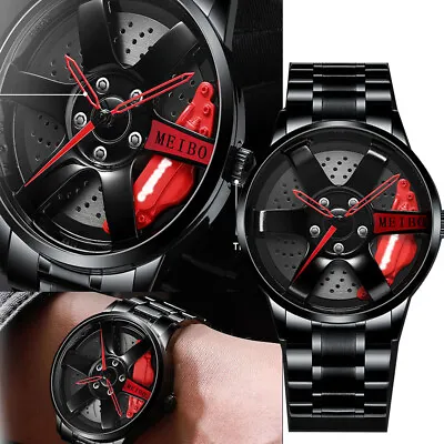 Waterproof Men Watch Relojes De Hombre Stainless Steel Quartz Classic Wristwatch • $9.58