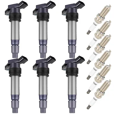 6pc For 3.0L L6 Volvo S60 S80 V70 XC70 3.2L XC90 Ignition Coil Spark Plug • $88.79