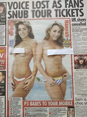 Daily Star Page 3 Girls Geena And Hannah. 16/06/12 • £2