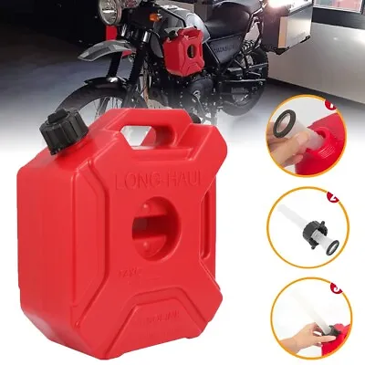 For Offroad Motorcycle ATV UTV 5L 1.3G Fuel Tank Pack Gas Oil Can Container Red • $42.99