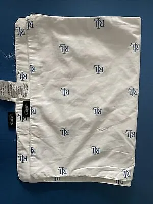 Ralph Lauren RLL Monogram Pattern Standard Pillow Cases(2)-Missing Zipper EUC • $24.99