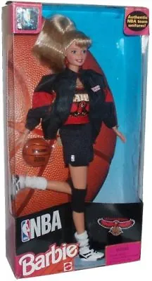 Barbie 1998 Mattel Barbie NBA Atlanta Hawks Basketball 12  Doll NEW IN BOX • $133.23