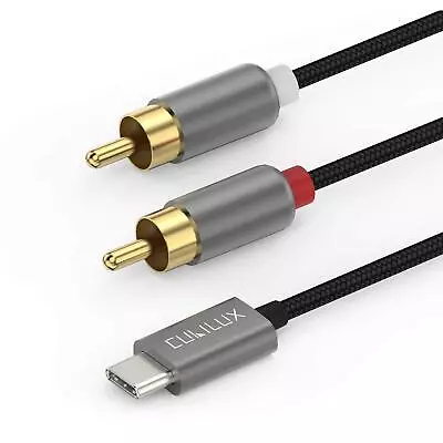 USB C To RCA Audio Cable Type C To Dual RCA Stereo Aux Cord For IPhone 15+/1..  • $21.09