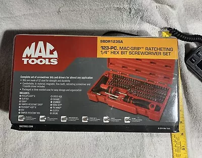 MAC Tools 123-PC.  MAC-GRIP RATCHETING 1/4” HEX BIT SCREWDRIVER SET • $169.99