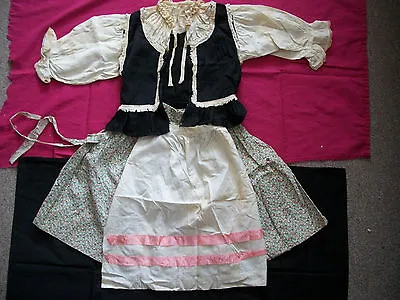 Antique German Dutch National Ethnic Folk Costume With Apron Victorian Dress • $118.01