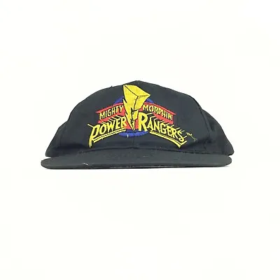 Vintage 1994 Saban Mighty Morphin Power Rangers Snapback Hat Cap Black Kids 4-7x • $14.99