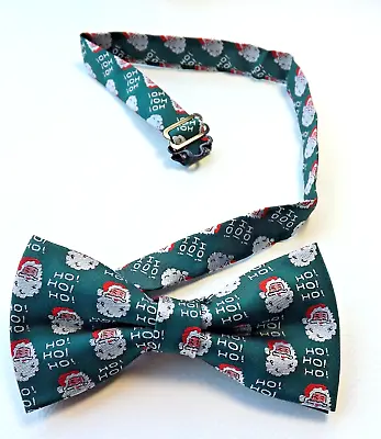 CHRISTMAS Bow Tie Ready Tied Green Santa XMAS Party Fancy Dress  FREE P&P • £4.99