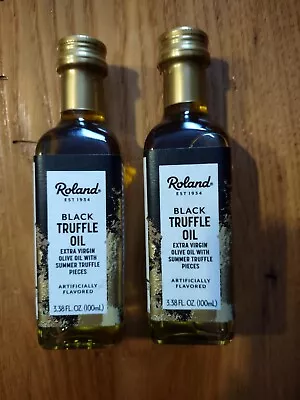 Roland Black Truffle Oil 3.38 FL OZ Olive Oil With Summer Truffle Pieces Oil • $14.89