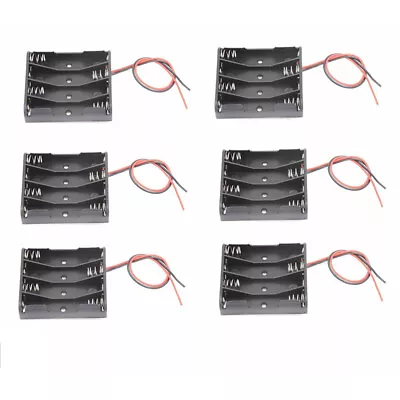 6 Pcs Battery Holder Useful 1.5V Battery Box Battery Case Holder Hotel Store • £7.39