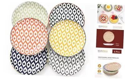 Appetizer Plates Set Of 6 Ceramic Dessert Plates 6 Inch Small Dinner Plates  • $38.49