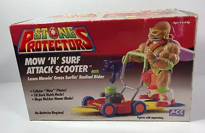 Stone Protectors MOW 'N' SURF ATTACK SCOOTER New In Open Box 1993 • $16.99