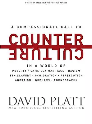 Counter Culture - Bible Study Book With Video Access By David Platt Paperback Bo • £38.49