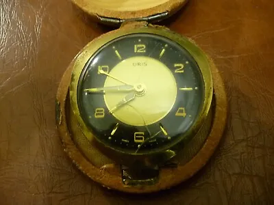 ORIS ART DECO BLACK DIAL ALARM CLOCK 1950s • $11