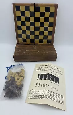 Drueke Magnetic Chess Set The Little Jewel 90010 Folding Travel Vintage Complete • $39.99