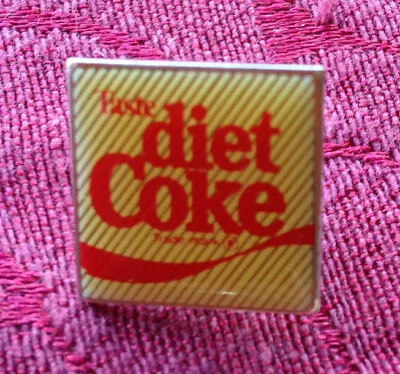 Vintage Taste Diet Diet Coke Lapel Pin Coca-Cola Soda Pop Advertising Tie Tac • $24.99