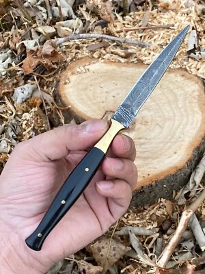 $26.95 • Buy 9”Double-Edged V42 Military Damascus Steel Dagger Boot Knife Neck Throwing Dirk