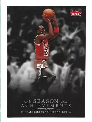 Michael Jordan 2007-08 Fleer Box Set #SH25 Season Achievements • $2.95