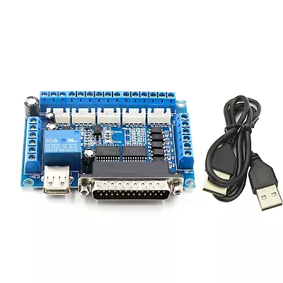 Upgrade Usb 5 Axis Cnc Breakout Board Interface Adapter For Stepper Motor Driver • $8.57