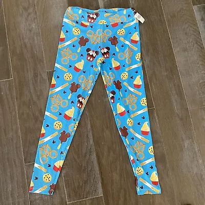 Disney Parks Mickey Snack Food Icons Leggings For Women Size Medium • $49.07