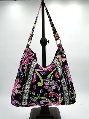 Vera Bradley Shoulder Bag Purse Lisa B In Purple Punch - Retired Pattern & Style • $22.45