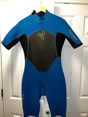 $24.95 • Buy XCEL Men's 2mm Spring Short Sleeve Wetsuit Blue/Black Size (ML)