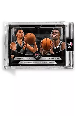 Victor Wembanyama David Robinson 2023-24 TOPPS NOW Basketball Card WR1 Presale • $19.99