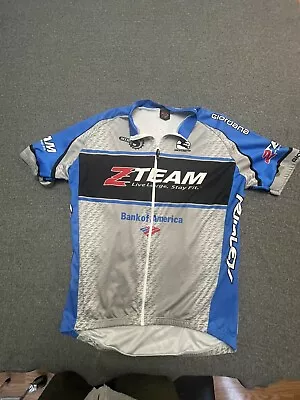 Giordana Bicycle Racing Jersey Shirt Z Team Men's XL Blue Black Made In Italy • $19.99