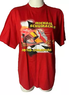 Michael Schumacher F1 World Champion Racing Ferrari T-Shirt Vintage M (M3) • £25