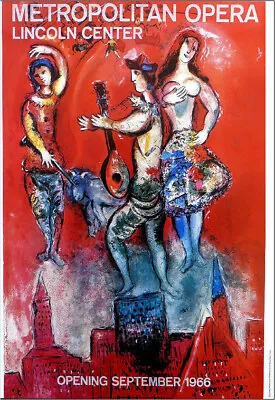 Marc Chagall Lincoln Center Carmen Metropolitan Opera  1978 Poster 16 X 11 • $69.95