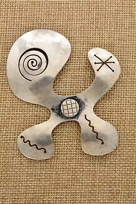 Frank Miraglia Pin Brooch Sterling Silver 925 Modernist Mid Century Signed BinAT • $343.96