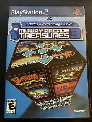 Midway Arcade Treasures 3 (PlayStation 2 2005) Complete Tested Working  • $19.99
