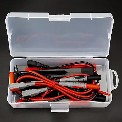 $10 • Buy Multimeter Test Leads Set Tweezer Mini Hooks Kit Electric Alligator Clip Probes
