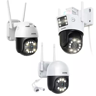 ZOSI Home CCTV WiFi Wireless PTZ Security Camera Outdoor IR Color Night Vision • £35.99