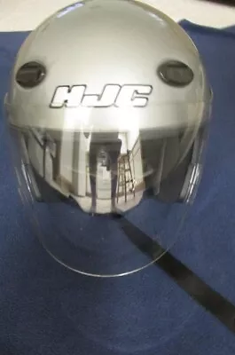 HJC - CL-33 Silver Gray Motorcycle Helmet W/ Shield Size SX W/carrying Case • $19.90