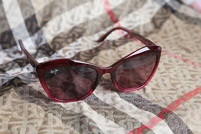 NEW Maui Jim $279 Womens Burgundy RS827-13F Italy Gradient Cat Eye Sunglasses • $189