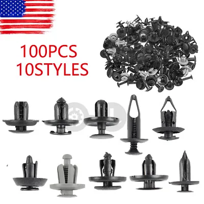 100x Rivets Bumper Fender Fastener Clips For Nissan Suzuki Volvo Audi Chevrolet • $6.97