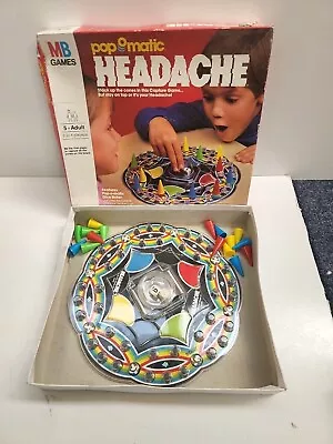 Vintage Pop O Matic Headache Board Game 1986 Milton Bradley  • $10.95