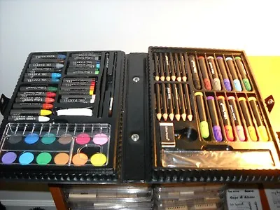$10 • Buy Lillian Vernon Art Set - Wide Variety Of Art Supplies In Carrying Case