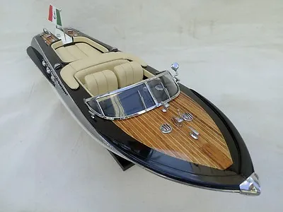 New Riva Aquarama 21  Cream Seat Quality Wood Model Boat L50 Christmas Gift • $145