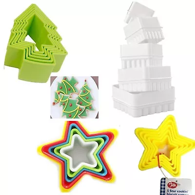 £6.49 • Buy Cookie Cutter Biscuit Mold Mould Set All Shape Cake Decor Baking Party Fondant
