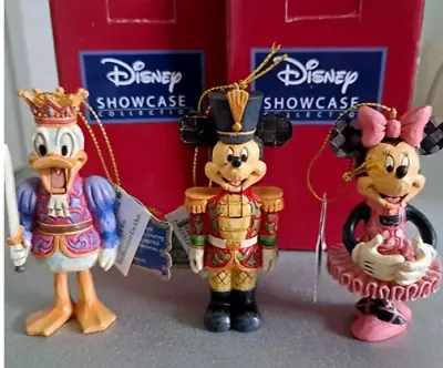 Disney Traditions J Shore Mickey Minnie Donald Nutcracker Christmas Ornament Set • $49.99