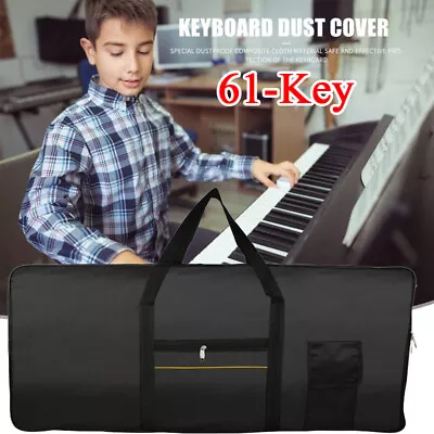 Portable Durable 61 Key Keyboard Gig Bag Case For Yamaha Casio Waterproof Black • $29.99