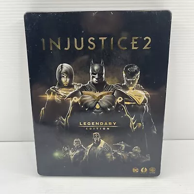 Injustice 2 Legendary Steel Book Case Edition  -  Xbox One Game - Free Shipping • $45