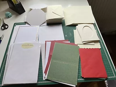 Bundle Of Cards & Envelopes Coloured For Crafting Look. (1) • £7.99