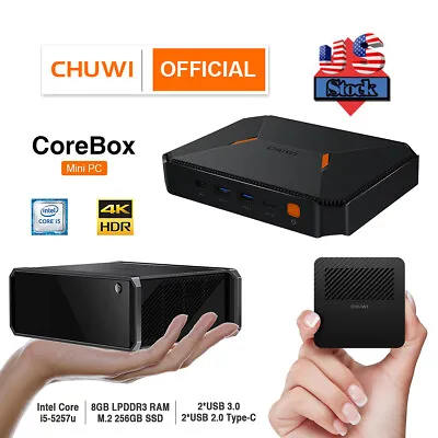 CHUWI HeroBox LarkBox CoreBox Smallest 4K Mini PC Windows Desktop 6/8+128/256 GB • $79.99